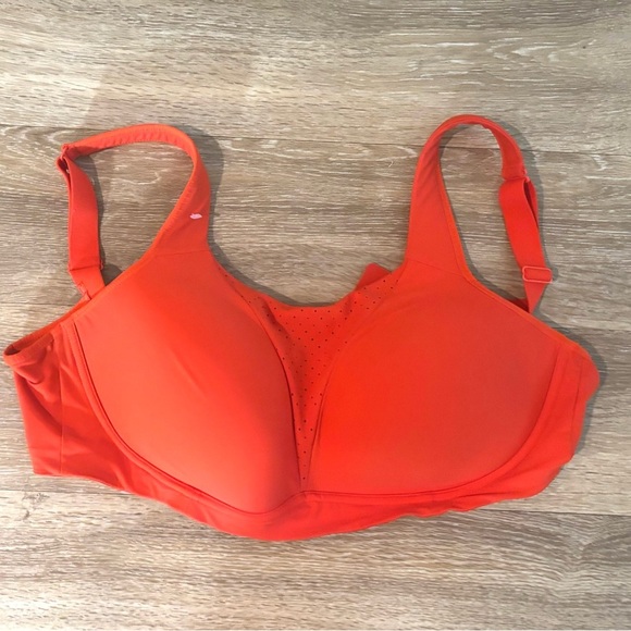 Lululemon Run Times Bra High Support Orange 40DDD Running Activewear - Picture 2 of 7